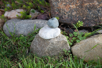 Naklejka na ściany i meble stone in the garden
