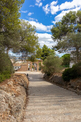 Weg zum Castell de Bellver | Burg | Palma de Mallorca | Spanien |