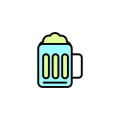 Beer concept line icon. Simple element illustration. Beer concept outline symbol design.