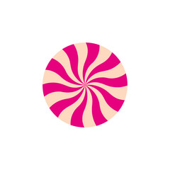 rays spiral circle candy. Geometric shape. Vector illustration. Stock image.