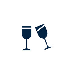 wine glass concept line icon. Simple element illustration. wine glass concept outline symbol design.