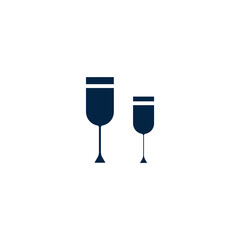 wine glass concept line icon. Simple element illustration. wine glass concept outline symbol design.