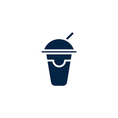 milk shake concept line icon. Simple element illustration. milk shake concept outline symbol design.
