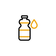 Obraz premium Water bottle concept line icon. Simple element illustration. Water bottle concept outline symbol design.