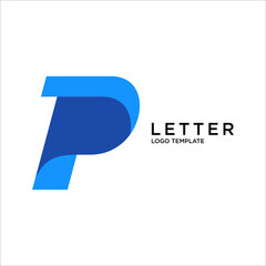 P Letter Logo Design Icon Template