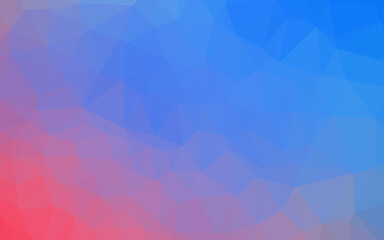 Light Blue, Red vector polygon abstract layout.