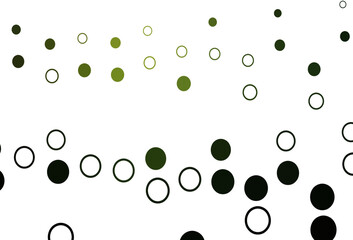 Light Green vector cover with spots.