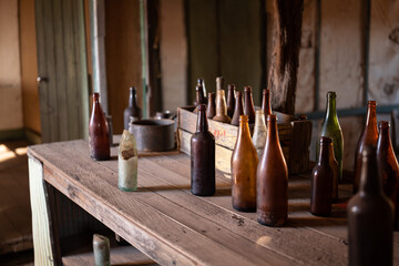 old bottles, Gwalia Ghost town