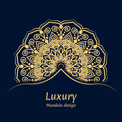 Modern Creative luxury mandala background ,Arabesque mandala pattern design, Vector mandala template.