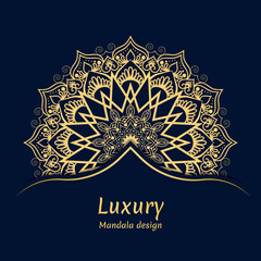 Arabesque mandala pattern design, Creative luxury mandala background , Vector mandala template.