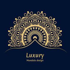 Creative luxury mandala background ,Arabesque mandala pattern design, Vector mandala template.