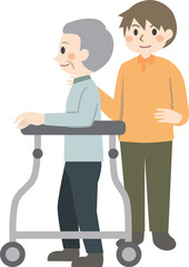 高齢者　歩行器