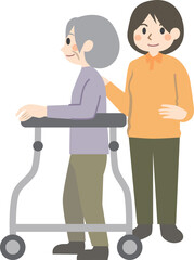 高齢者　歩行器