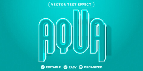 Aqua Text Effect,Fully Editable Font Text Effect