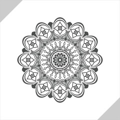 Luxury mandala Gradient golden color Vector Premium 
