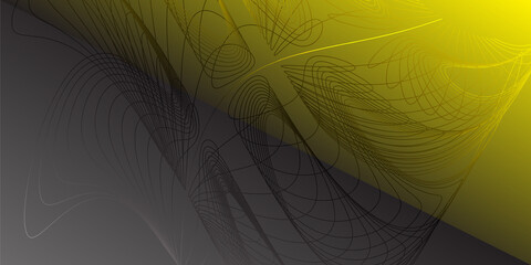 Abstract black and yellow background