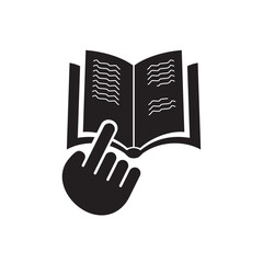 Instruction sign icon. Manual book symbol. Read before use. reading instruction icon 