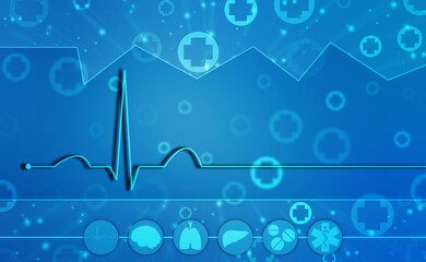 DNA structure, Genetics and medical science concept, Concept of biochemistry with Dna molecule on abstract medical background