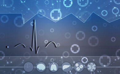 DNA structure, Genetics and medical science concept, Concept of biochemistry with Dna molecule on abstract medical background