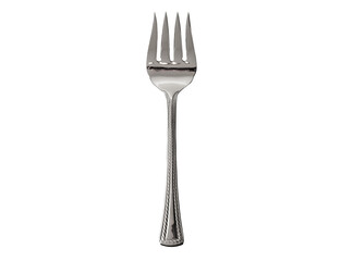 Isolated utensil silver big fork on transparent background - 535376139