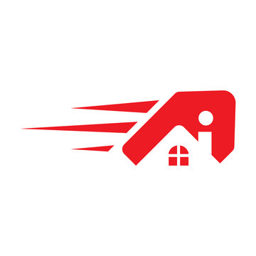 Fast home logo design for real estate business. Sell and Buy home logo design