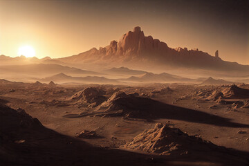 Naklejka premium Illustration of Most Famous Landscapes