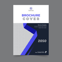 Business brochure cover annual report cover, book cover or flyer design. Leaflet presentation. Catalog with Abstract geometric background. Modern publication poster magazine, layout, template,