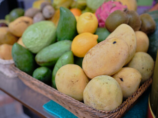 Fresh produce sold at the local market