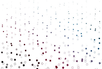 Light Blue, Red vector layout with rectangles, squares.