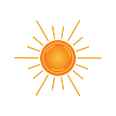 Sun icon vector illustration