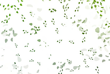Light green vector template with memphis shapes.