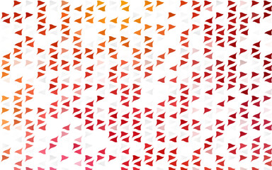 Light Red, Yellow vector background with triangles.