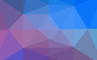 Light Blue, Red vector blurry triangle template.