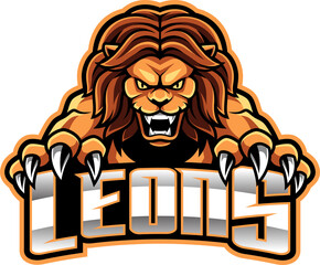 Lion head esport mascot  © Visink.art