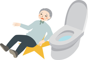 高齢者　トイレ　転倒