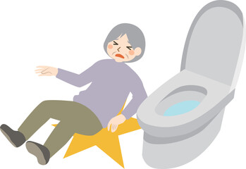 高齢者　トイレ　転倒