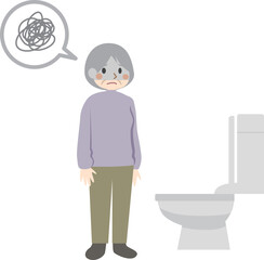 高齢者　体調不良　トイレ