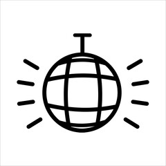 Night Club Icon Logo Design Vector Template Illustration Sign And Symbol Pixels Perfect