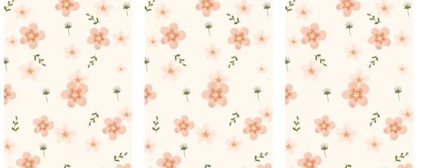 Floral prints printed on clothes, fabrics, pillows, blankets