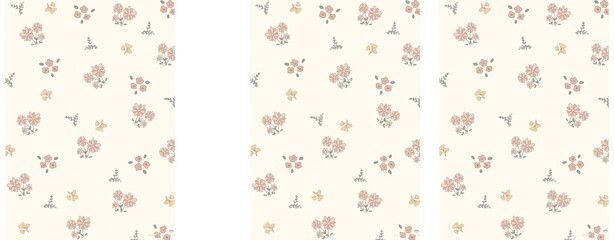 Floral prints printed on clothes, fabrics, pillows, blankets