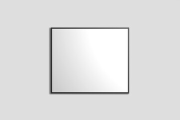 blank photo frame on white