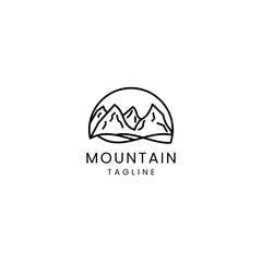 Mountain logo design icon tamplate