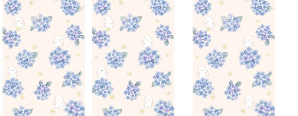 Floral prints printed on clothes, fabrics, pillows, blankets 