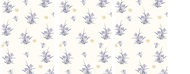 Floral prints printed on clothes, fabrics, pillows, blankets 