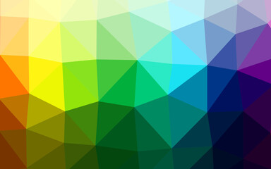 Fototapeta premium Light Multicolor, Rainbow vector blurry triangle pattern.
