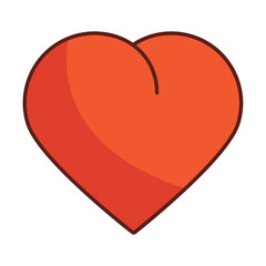 heart love cartoon retro