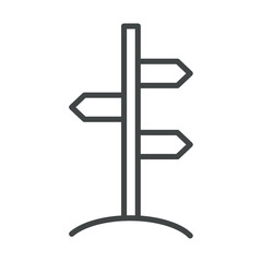 travel guide sign arrows