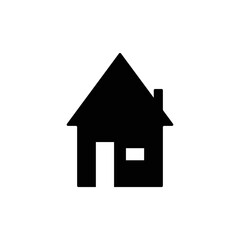 Home icon. House symbol illustration vector to be used in web applications. House flat pictogram isolated. Stay home. Line icon representing house for web site or digital apps.