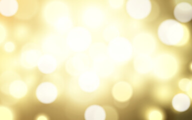 Obraz premium Golden luxury bokeh soft light abstract background, Vector eps 10 illustration bokeh particles, Background decoration