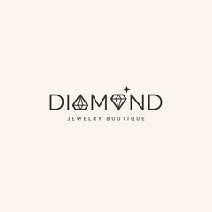 Diamond lettering logo
